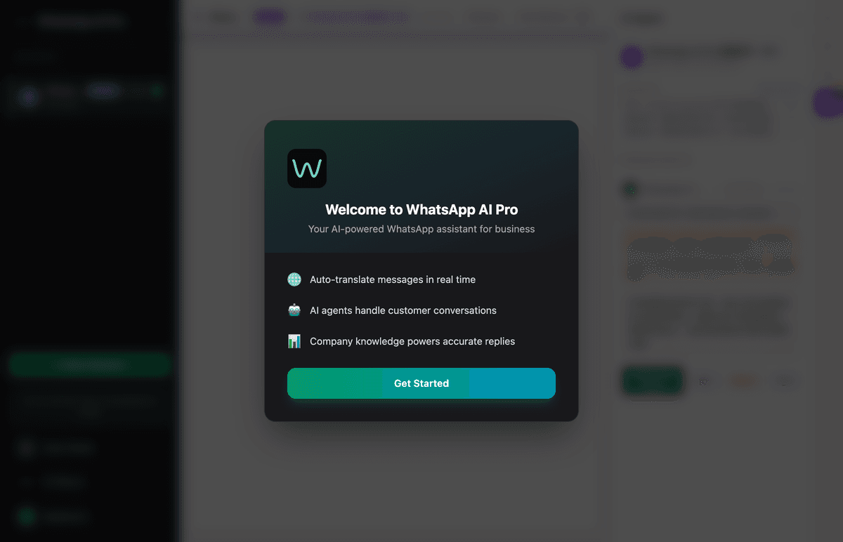 WhatsApp AI Pro - Welcome